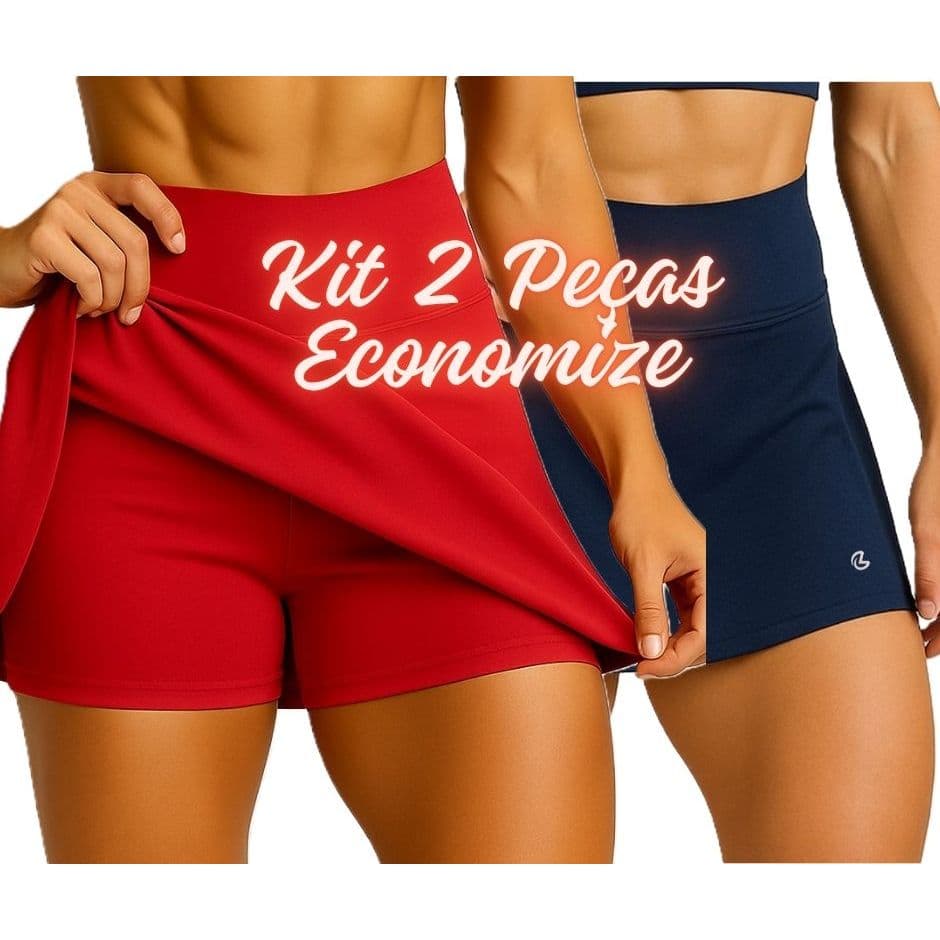 Kit 2 Saia Short Shortinho Esportivo Beach Tênis Academia Lazer Confortável