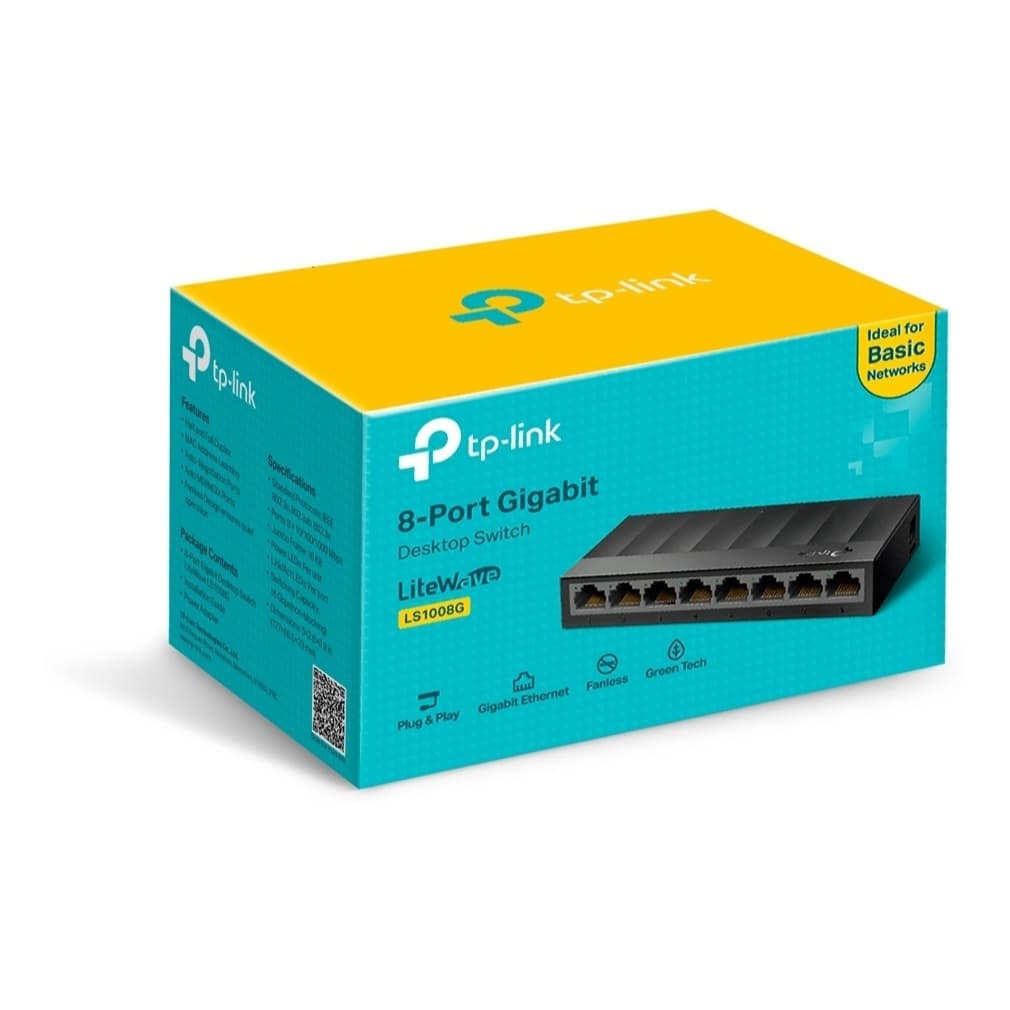 Switch Gigabit de Mesa Tp-link 8 Portas LS1008G