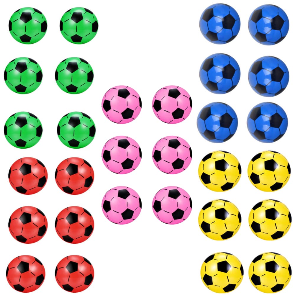Bola Vinil Inflável Coloridas Pingo Dente de Leite Desenho Futebol Presente Atacado