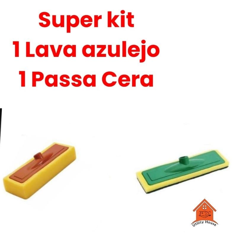 Super kit 1 Lava Azulejo 1 Passa Cera,kit da Economia