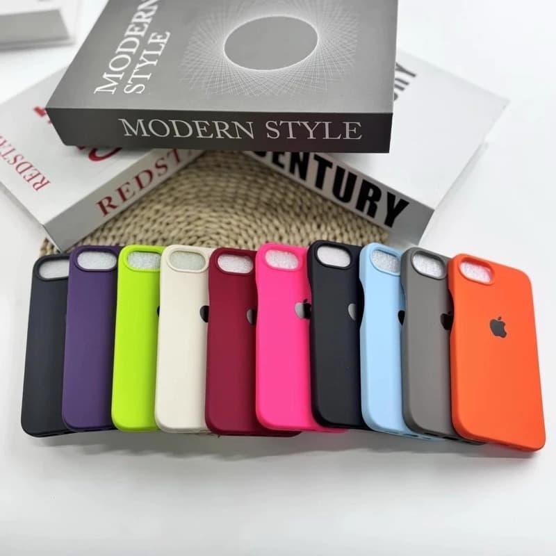 Capinha Capa CASE de silicone case aveludada com proteção premium para iphone 16E/17E
