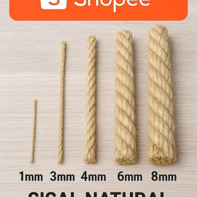 Sisal Natural – Várias Espessuras para Cada Tipo de Projeto!