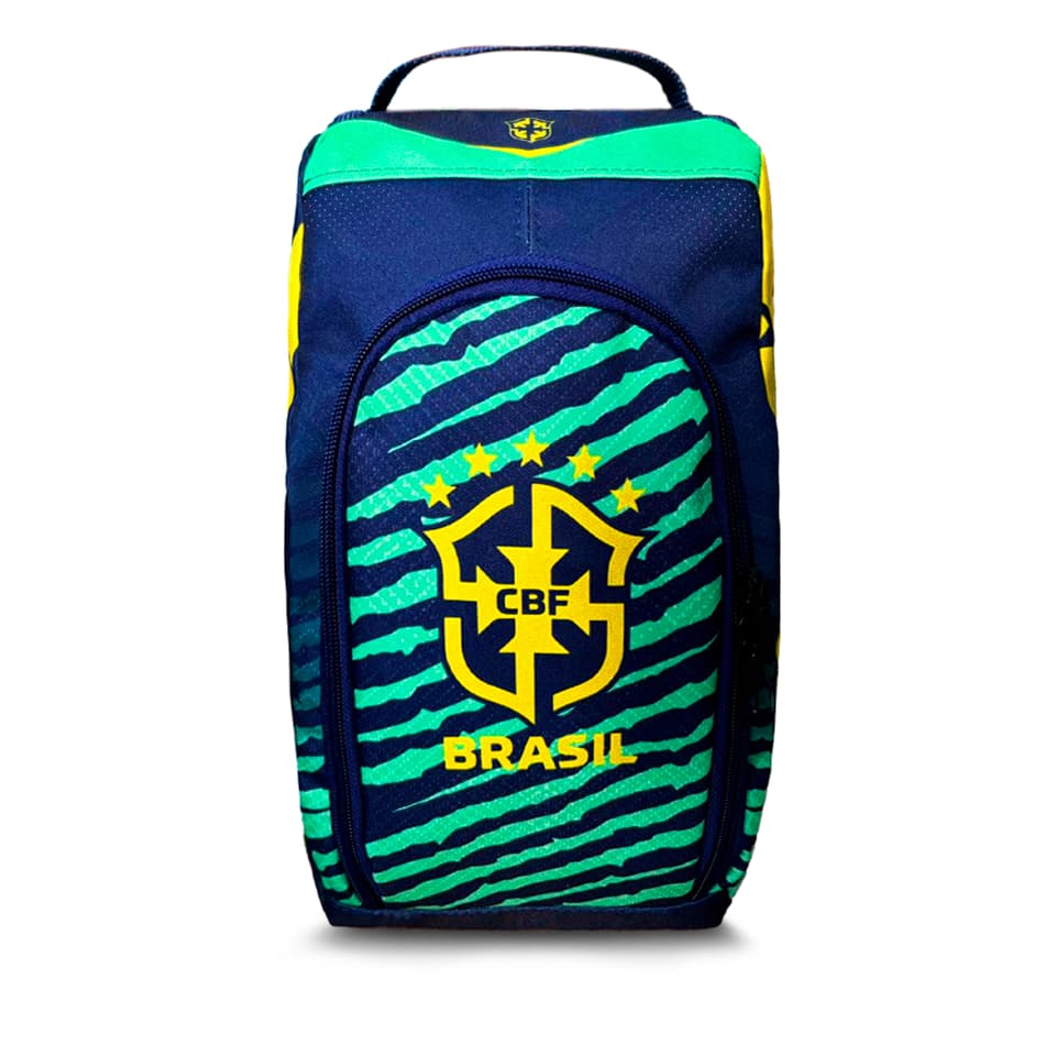 Porta Chuteira Brasil estilo, praticidade e identidade no seu dia a dia de treino ou jogo