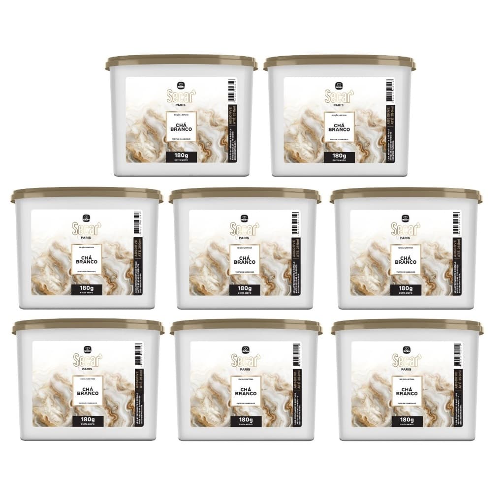 8un Novo Anti Mofo Secar Chá Branco 180g-evita Mofo Armário