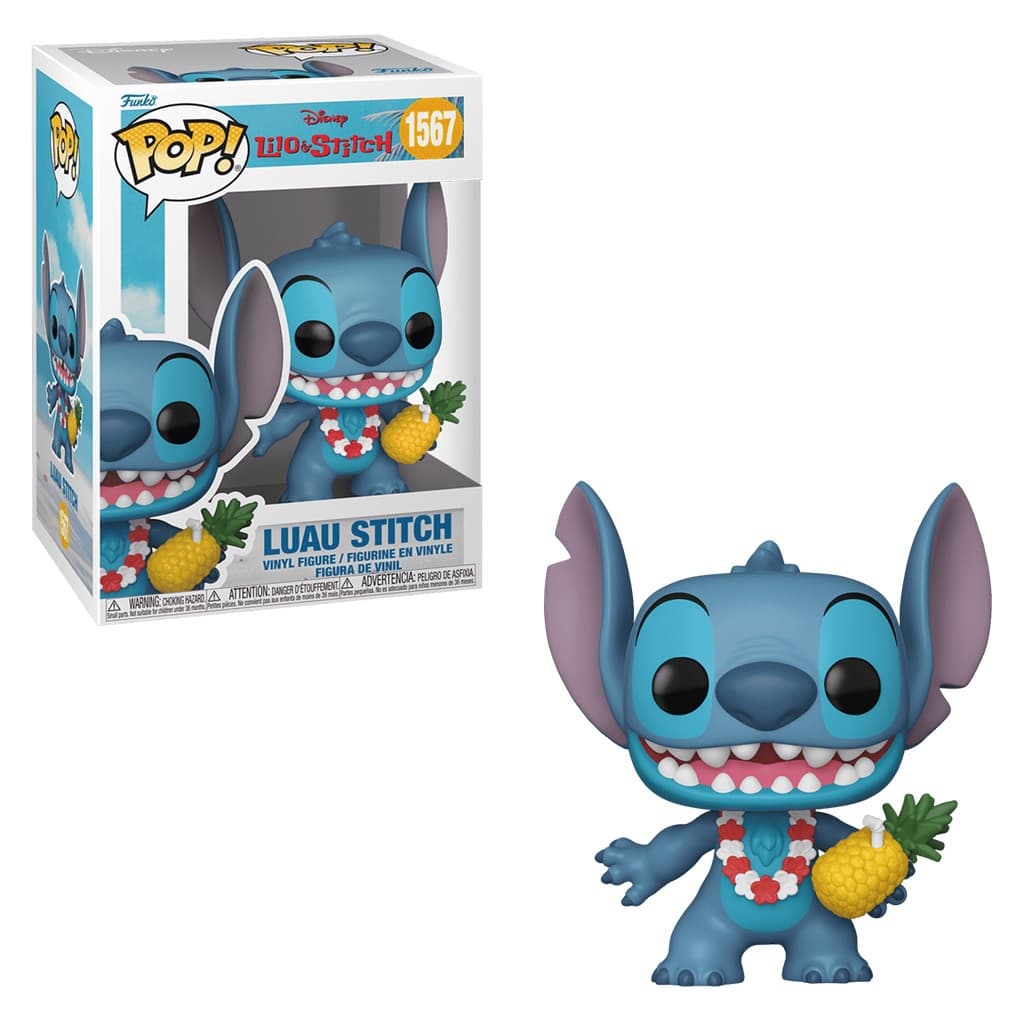FUNKO POP DISNEY LILO STITCH STITCH LUAU 1567 NOVO ORIGINAL