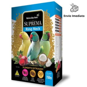 Ração Para Ring Neck Extrusada Suprema 700g Reino Das Aves Calopsita