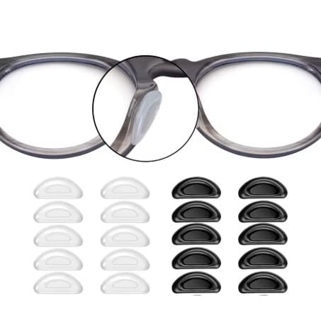 5 Pares De Plaqueta Almofada Adesiva Para Óculos - Confortável - Antiderrapante - Macia - Nariz