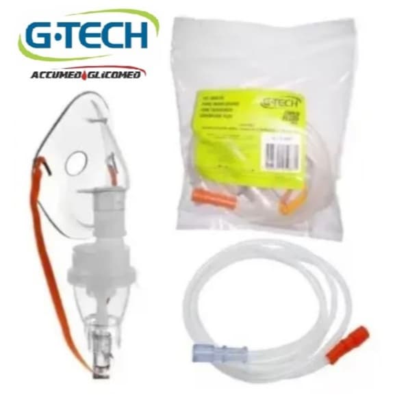 Kit para Inalador G.TECH SUPERFLOW PLUS Máscara + Copinho + Mangueira