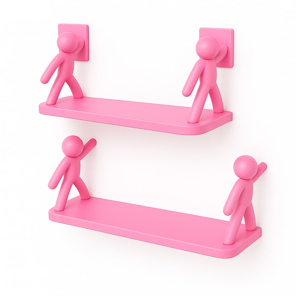 Kit 1/2 Prateleiras Buddy para Banheiro/Cozinha – Linda Decoração com Fixação Adesiva