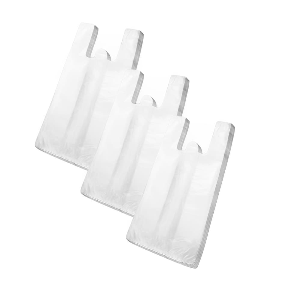 Sacolas Plástica 30x40 c/ 100un Sacola Plásticas Branca Reforçada Comércio Padaria Mercado Açougue