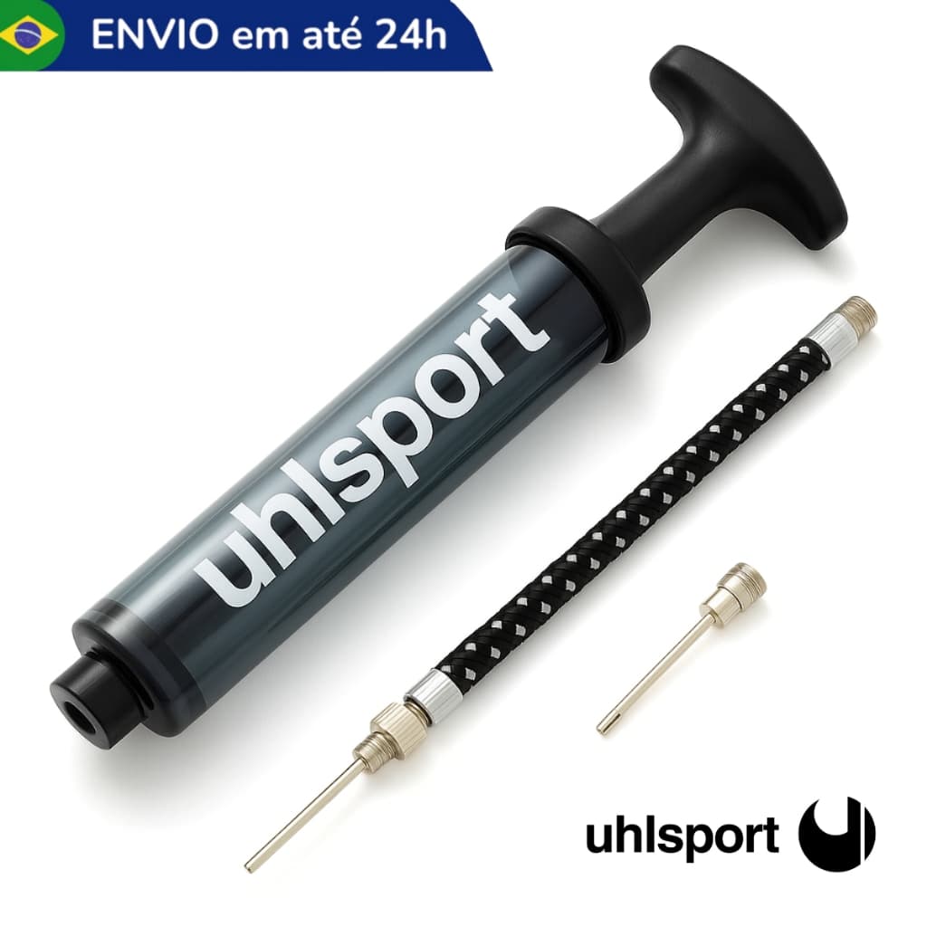 Bombinha para Encher Calibrar Bola Futebol Volei Basquete Profissional Dupla Ação Bomba Compacta