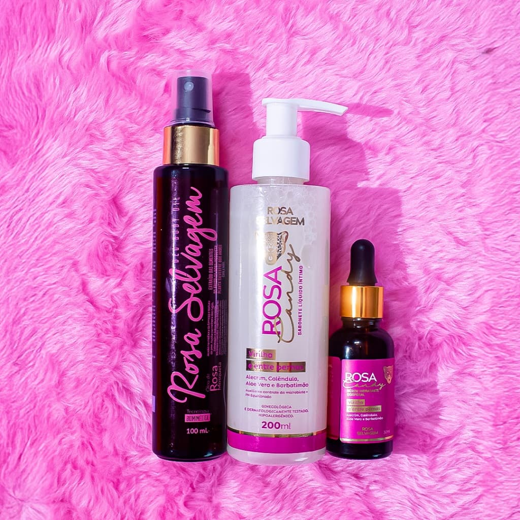 Óleo Rosa Selvagem + Sabonete Íntimo + Serum Íntimo