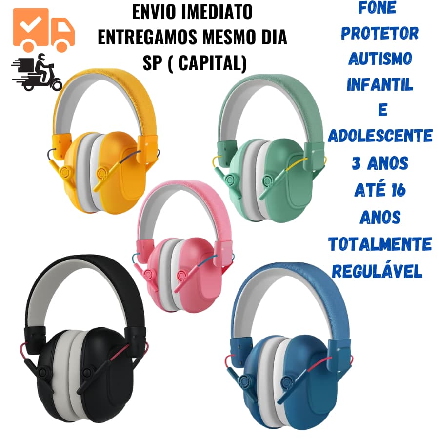 fone autismo fone protetor para criança autista protetor de barulho infantil fone abafador infantil fone auricular ruido