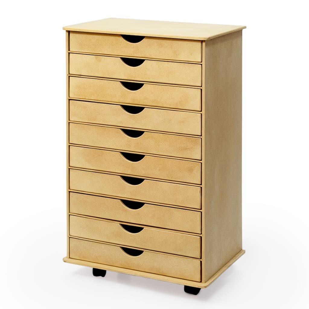 Organizador Madeira Mdf Casa Escritório Organizadores Porta Papel Sulfite Folhas A4 10 Gavetas