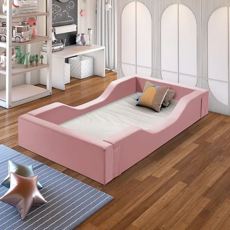 Cama Espuma Montessoriana Infantil E Colchão 150x70cm Confortável Moderna Segura