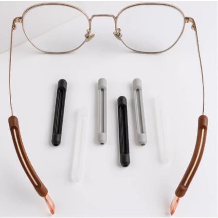 Par De Ponteira De Silicone Para Óculos - Antiderrapante - Protetora Orelha - Macia - Silicone