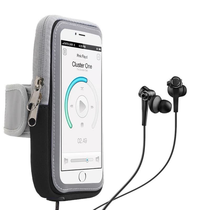 Braçadeira bolsa Esportivo para Celular até 5.5 Inch com Touch Screen Impermeável e Regulável