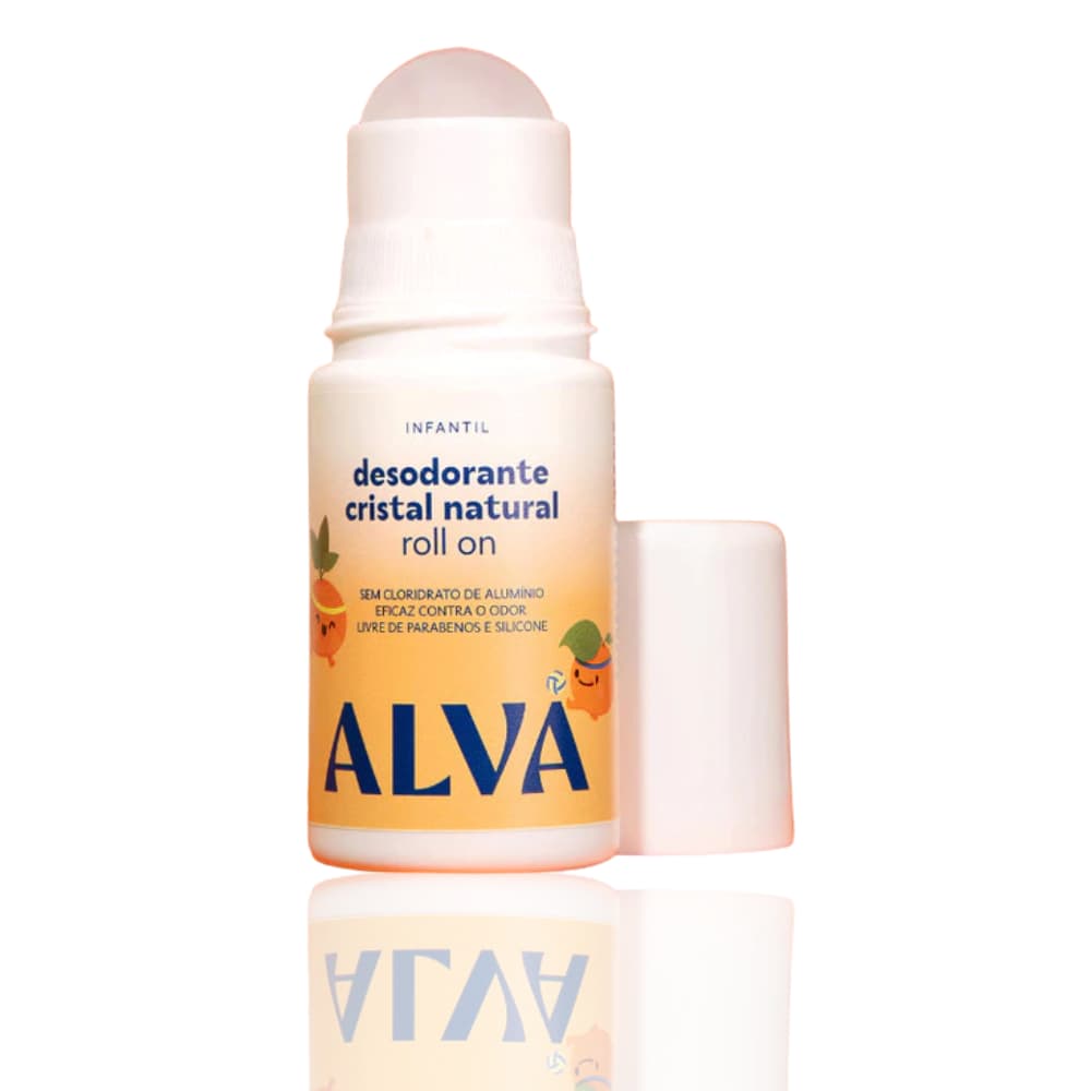 Desodorante Roll On Infantil Laranja Doce 50ml Alva