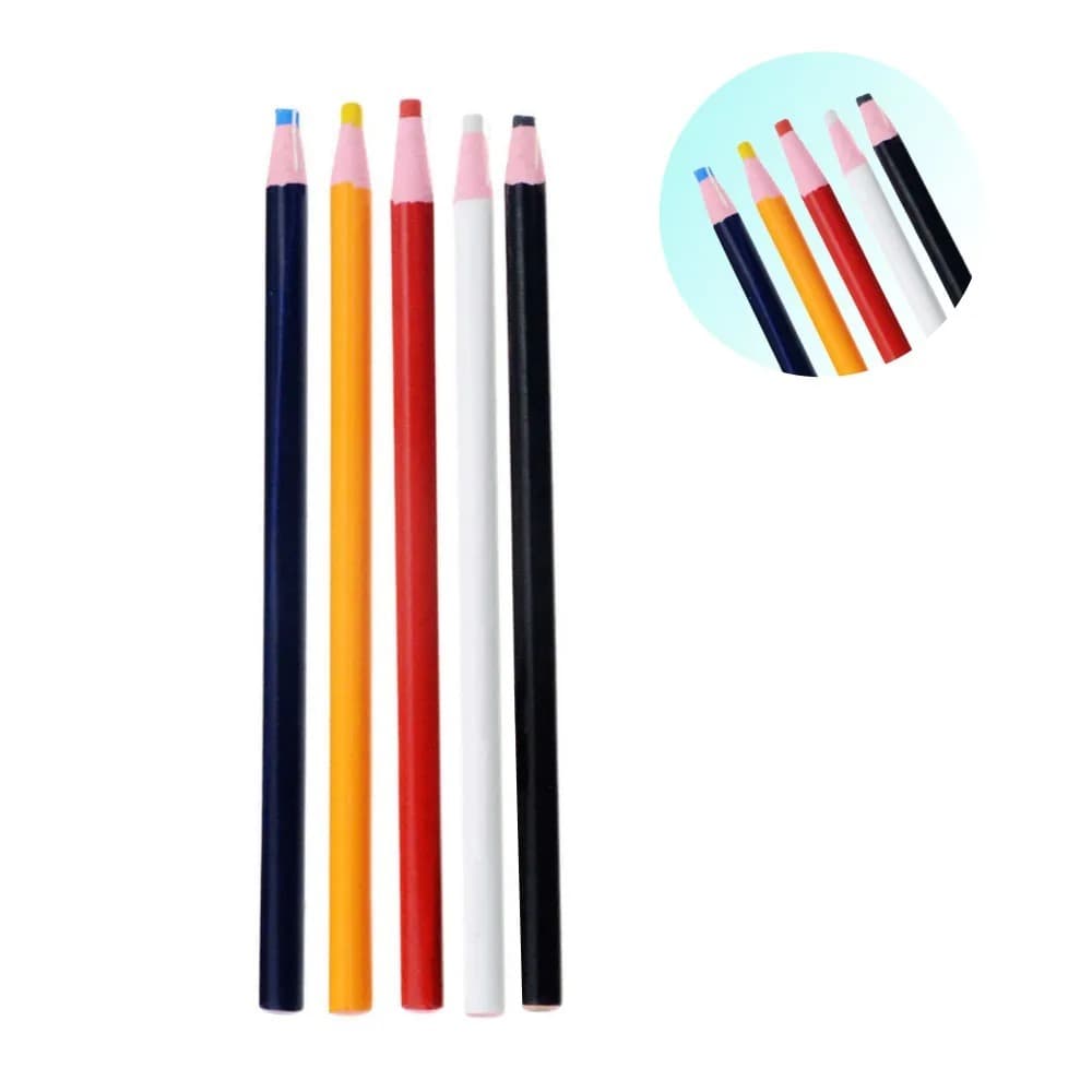 Lápis Giz Marcador de Tecido Colorido Costura Alfaiate