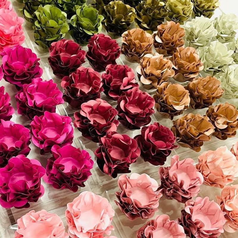 Kit 40 Forminhas para Doces Finos Formato Flor Para Festa  Aniversário Batizado Casamento