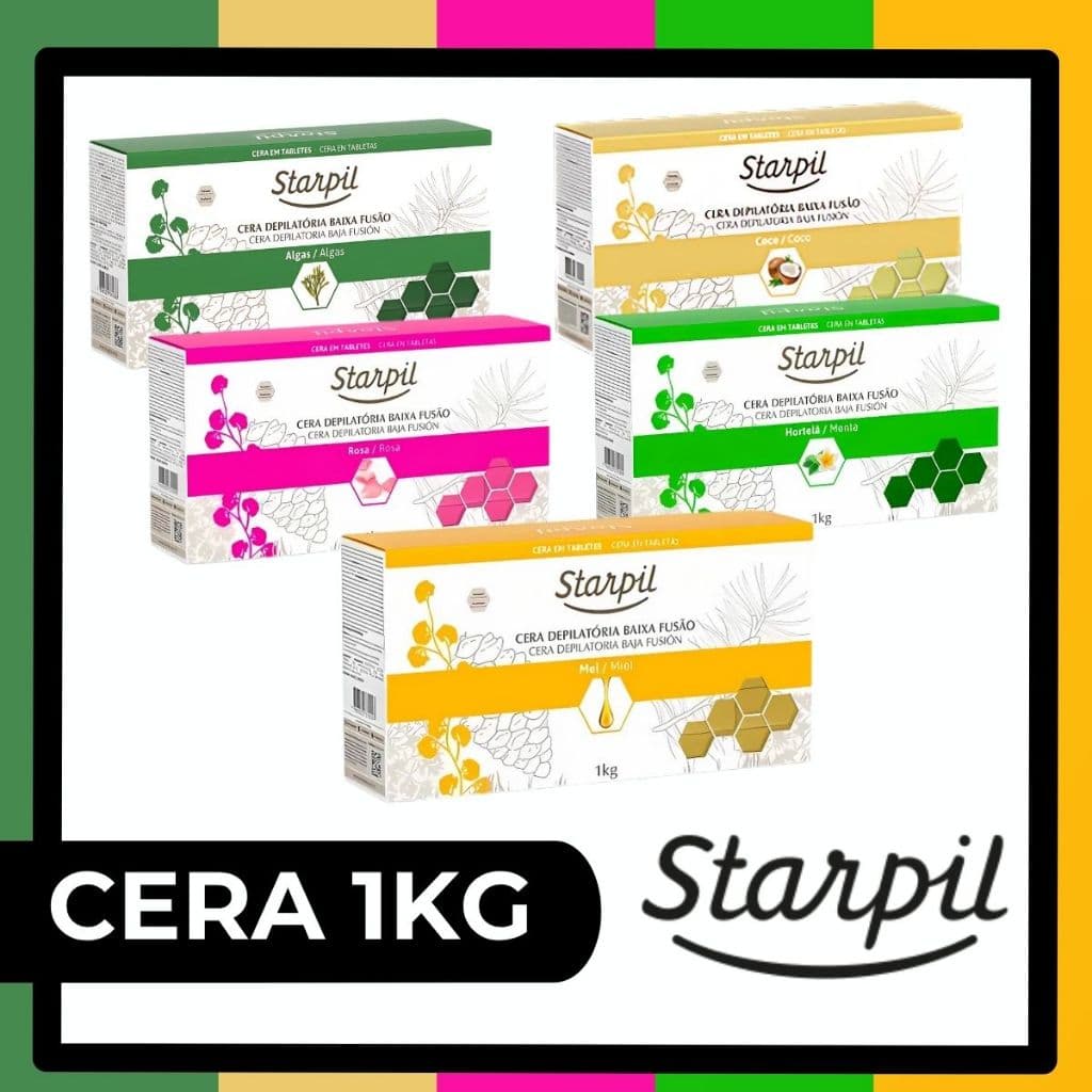 Cera Depilação Em Barra de 3kg Tablete Starpil Cera Quente