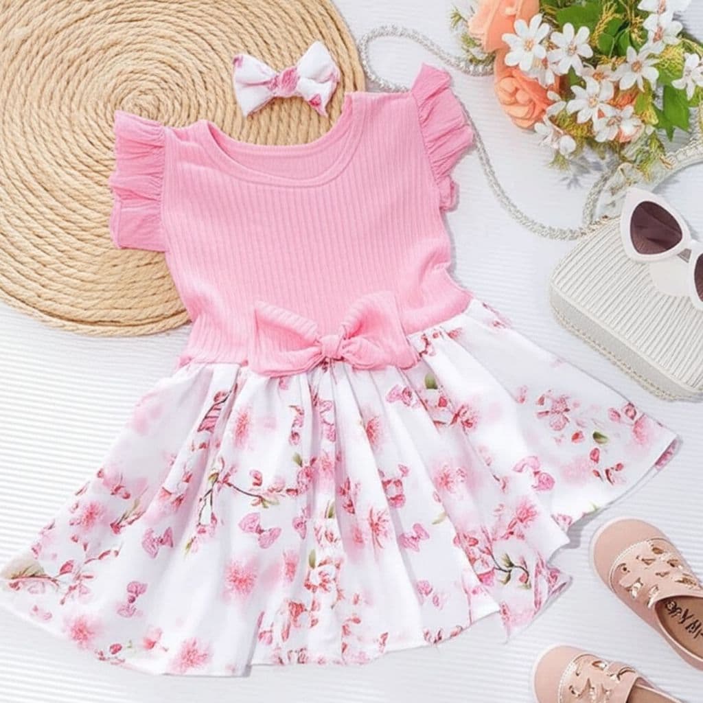 Vestido Infantil menina Criança estampado Festa verão Luxo Aniversario