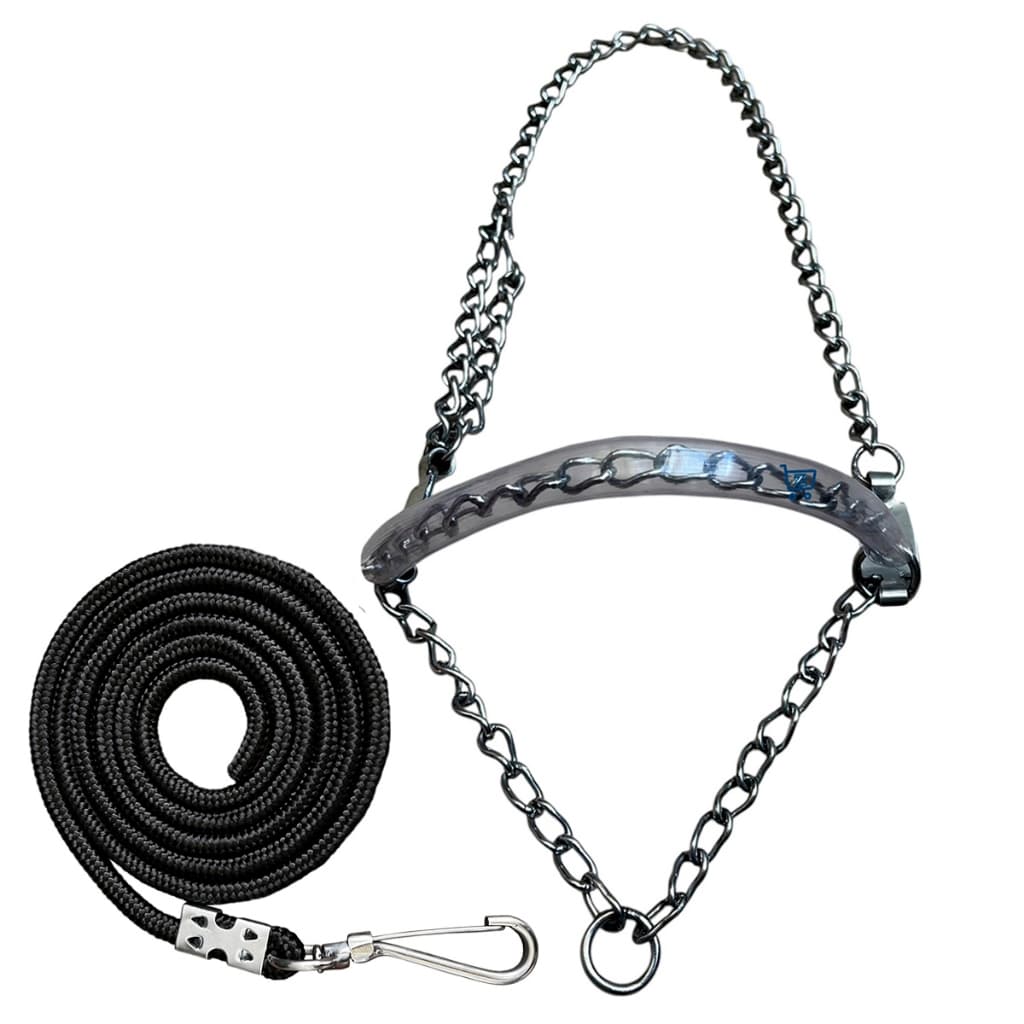 Cabresto Garanhão De Corrente Aço Inox Para Cavalos Queima De Estoque