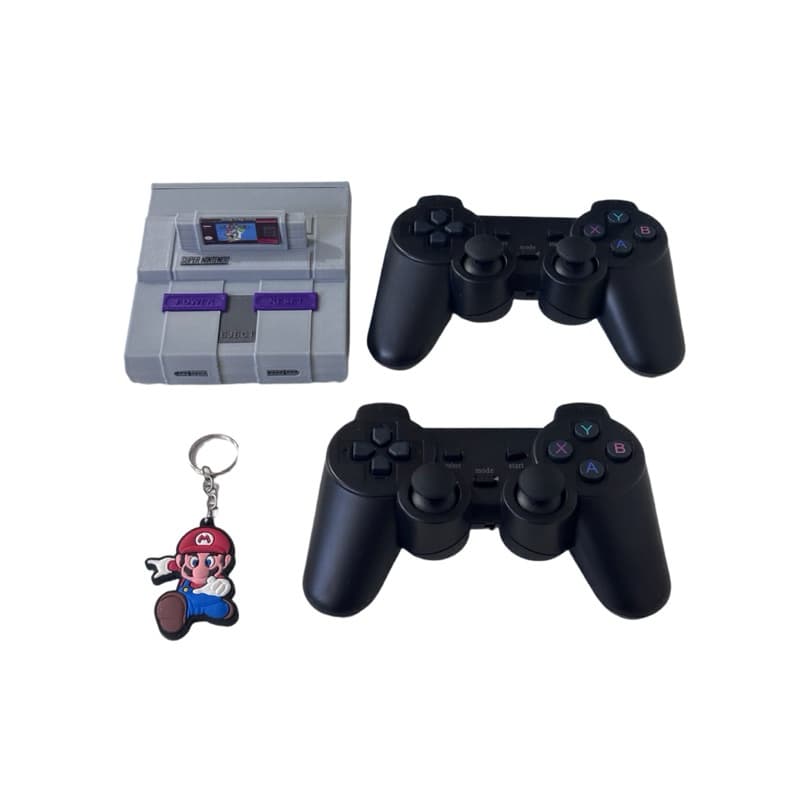 Mini Super Nintendo Snes Game Retro Box 20 MIL Jogos + 2 Controles (Nova Versão)