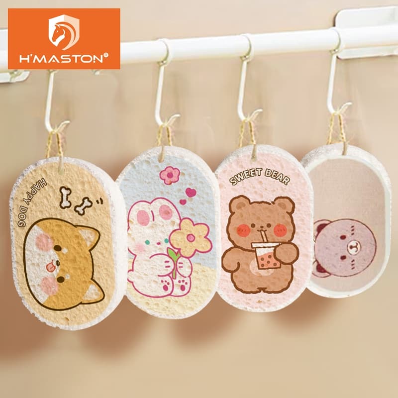 Electro Nest Esponja De Lavar Louça Multiuso Esponja Mágica Polpa De Madeira Algodão HM01