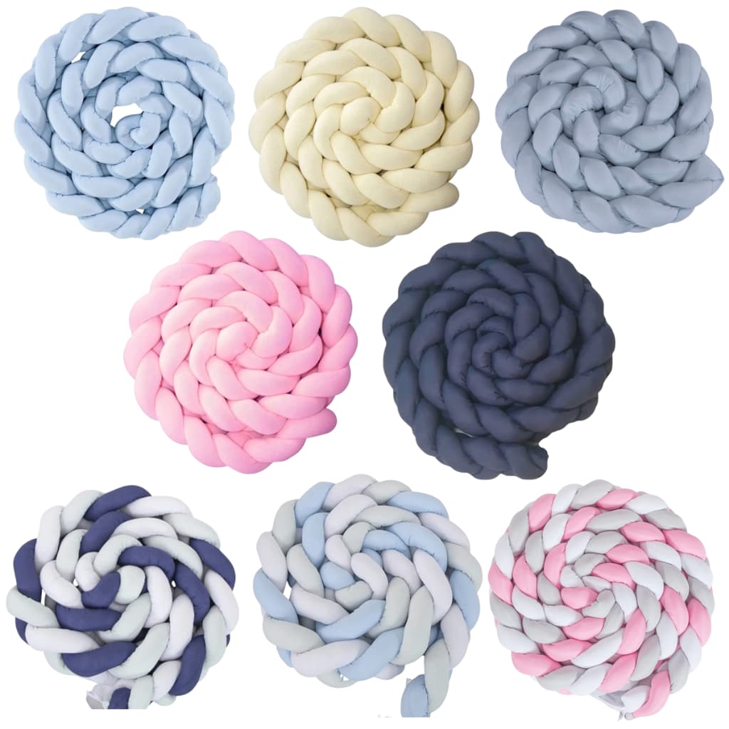 Trança Protetora Berço e Cama Montessoriana Para Bebê Menina Menino  4 Metros