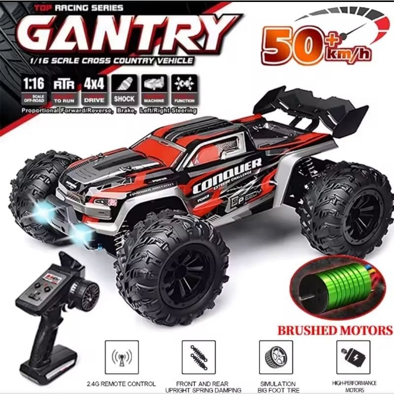 Carrinho De Brinquedo com  controle Remoto Conquer Para Adultos  e Crianças 4x4 Four Wheel Drive,RTR Ready Tô Rum,50 km