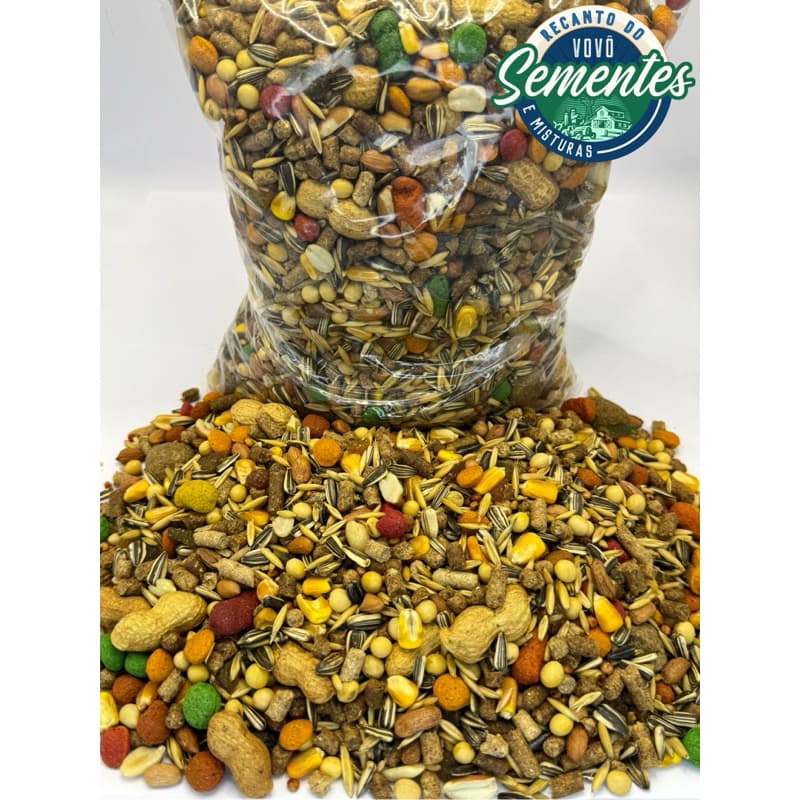 1KG / 3KG Mistura Premium P/ Hamster Gerbil e Roedores de Pequeno Porte Raçao Completa