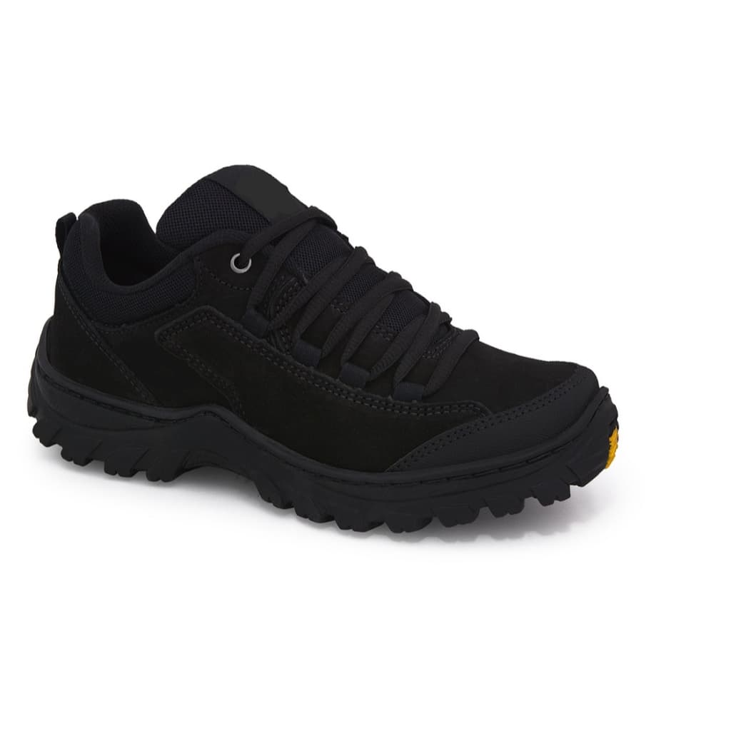 Tênis Adventure Trilha Escalada Confortável Preto Bege Grafite Café em Couro Masculino Feminino