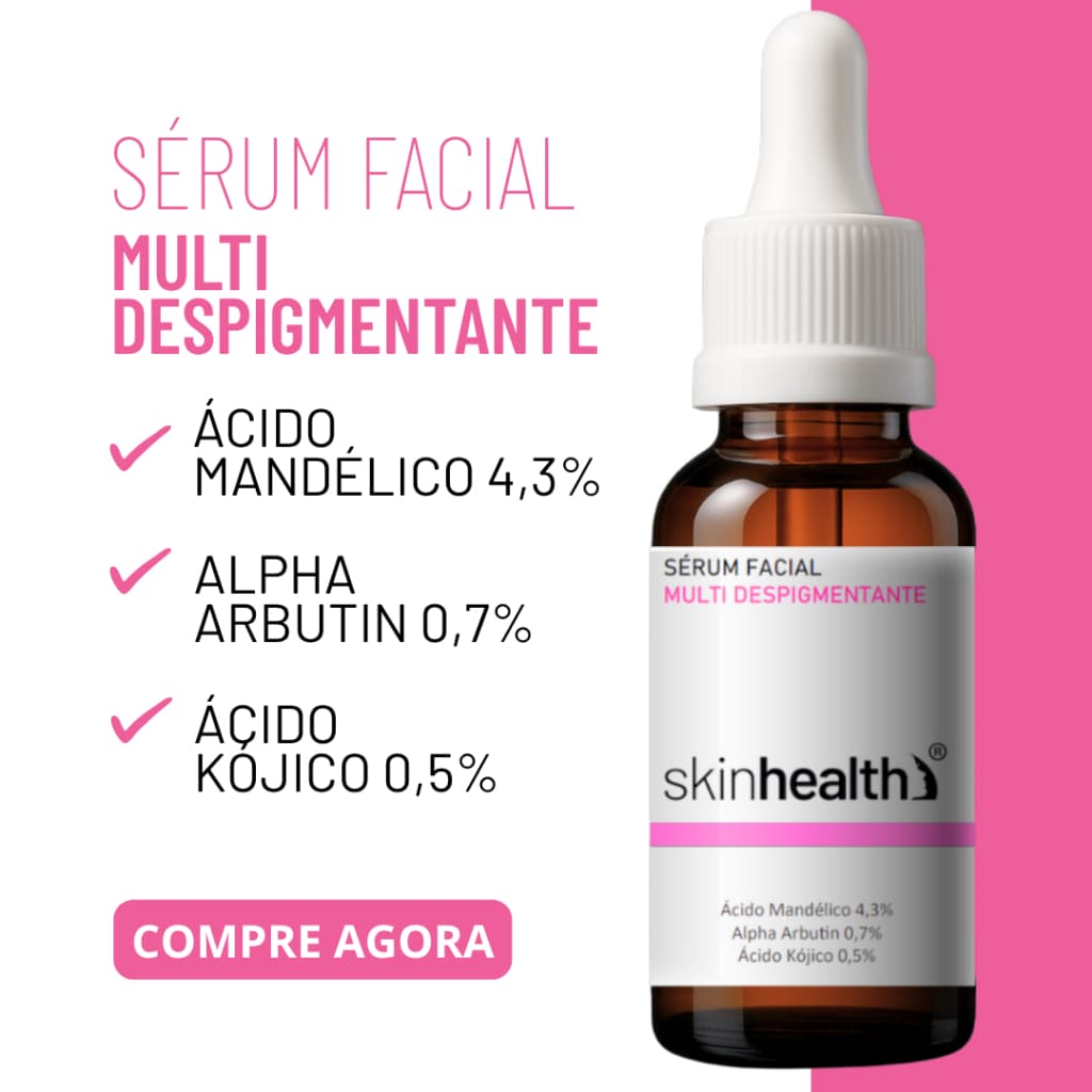Sérum Facial Clareador de manchas Skinhealth - Ácido Mandélico, Ácido Kójico 30 ml