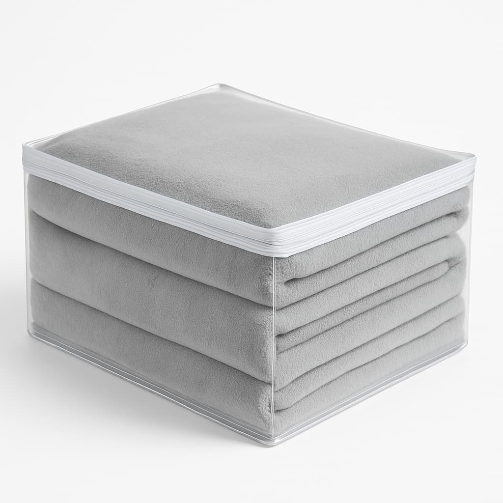 Kit 3 Saco Organizador Closet Edredon Cobertor Com Ziper