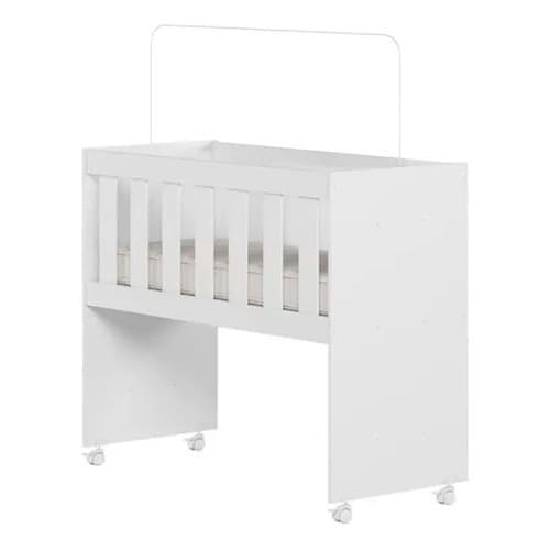 Mini Berço Branco Acompanha Colchão Baby Ariel