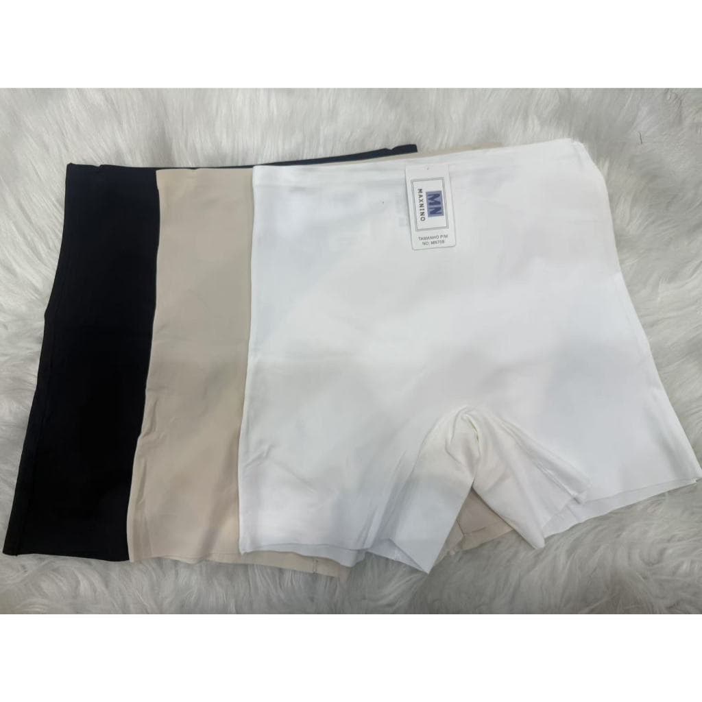 1 PSC Bermuda modeladora sem costura de microfibra forrada tamanho grande 708