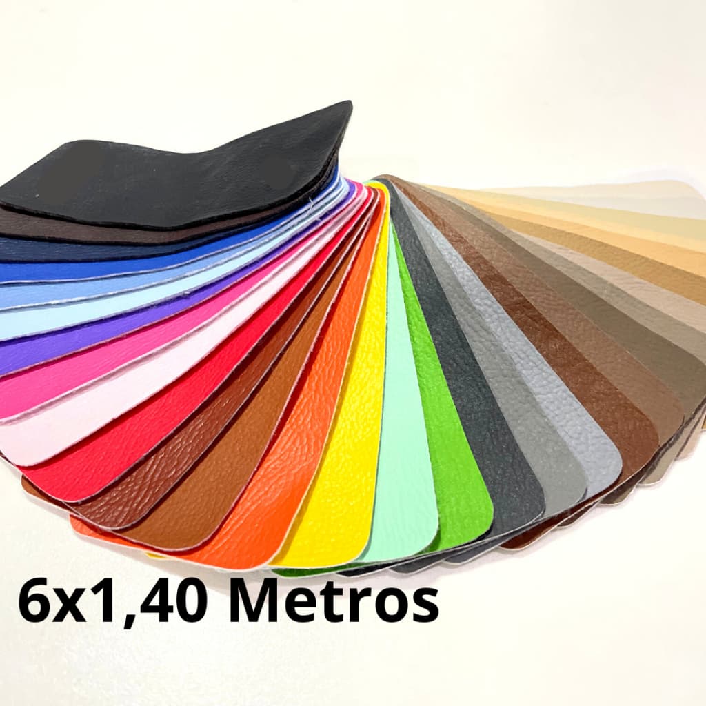 6 Metros -  Tecido Couro Corino Courino Sintético Pvc Serve para Revestimento Forra Madeira , Sofá, Cadeira, Puff