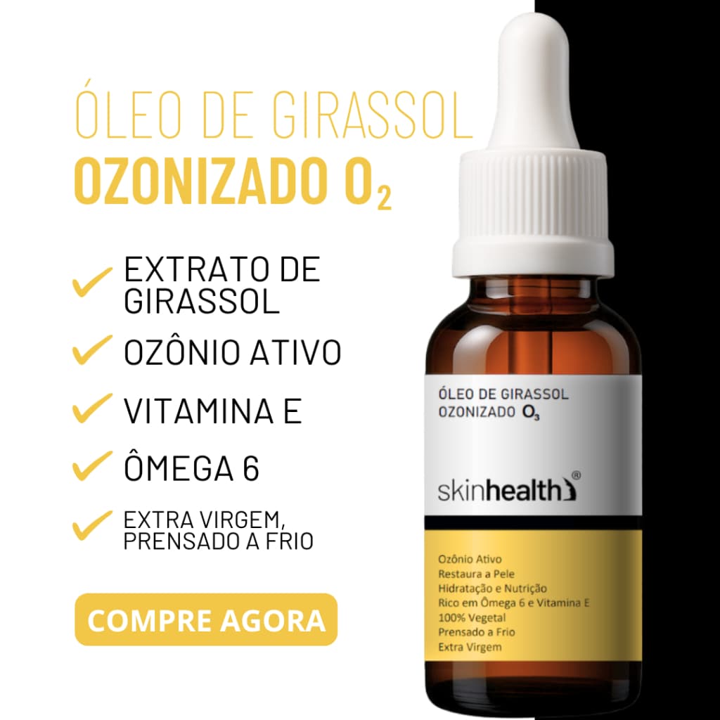 Óleo Girassol De Ozônio 30ml Concentrado Para Manchas Acnes e Espinhas