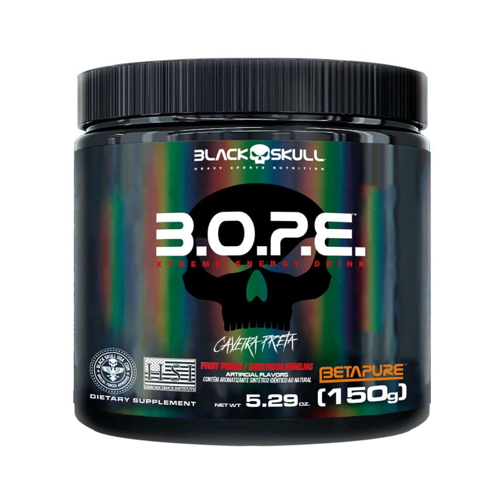 Pré Treino Bope Sabor 150g - Black Skull