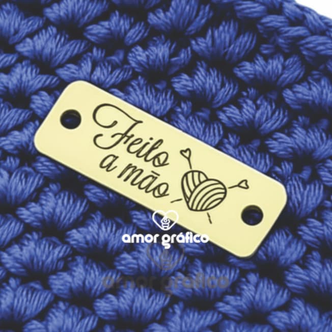 Etiqueta Tag de Acrílico com Frase "Feito à Mão" – PRONTO ENVIO  - NÃO PERSONALIZAMOS