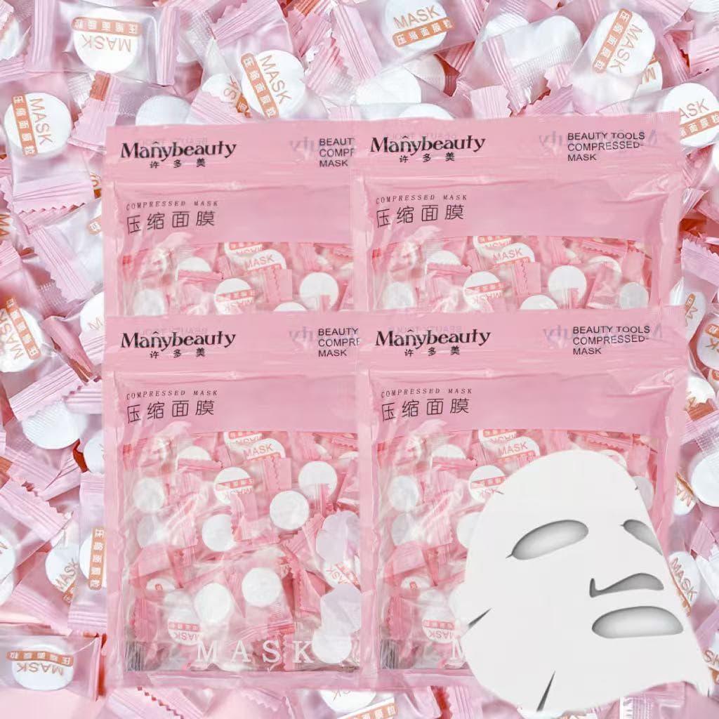 Kit 30/50/120/200 Unidades Máscara Desidratada Comprimido Compactada