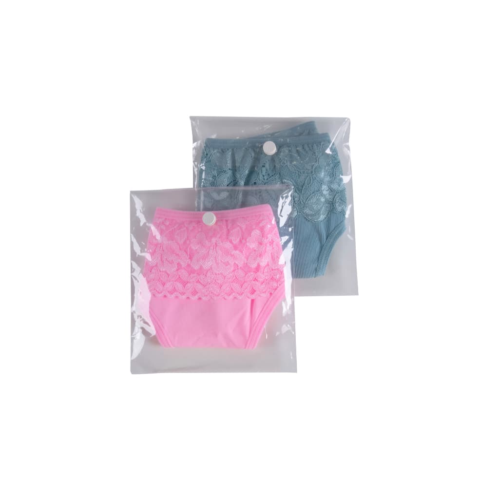 Kit de Embalagem Saquinho De Botão 14 X 14 Para Cuecas e Calcinhas