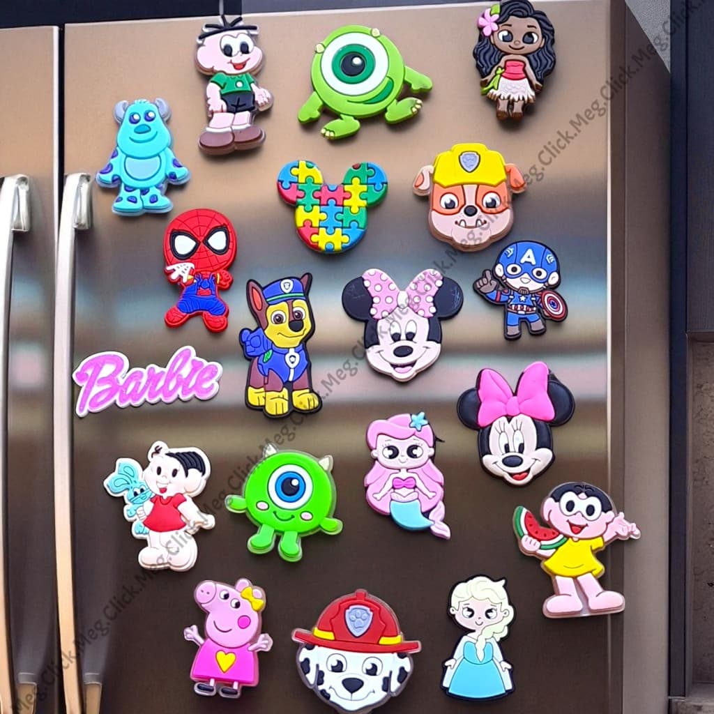 Kit 10 Ímãs Divertidos Sortidos | Ímãs Criativos para Geladeira, Presentes ou Brindes