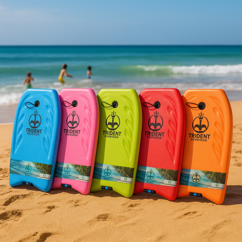 Prancha Surf BodyBoard Infantil Com Leash Praia Piscina