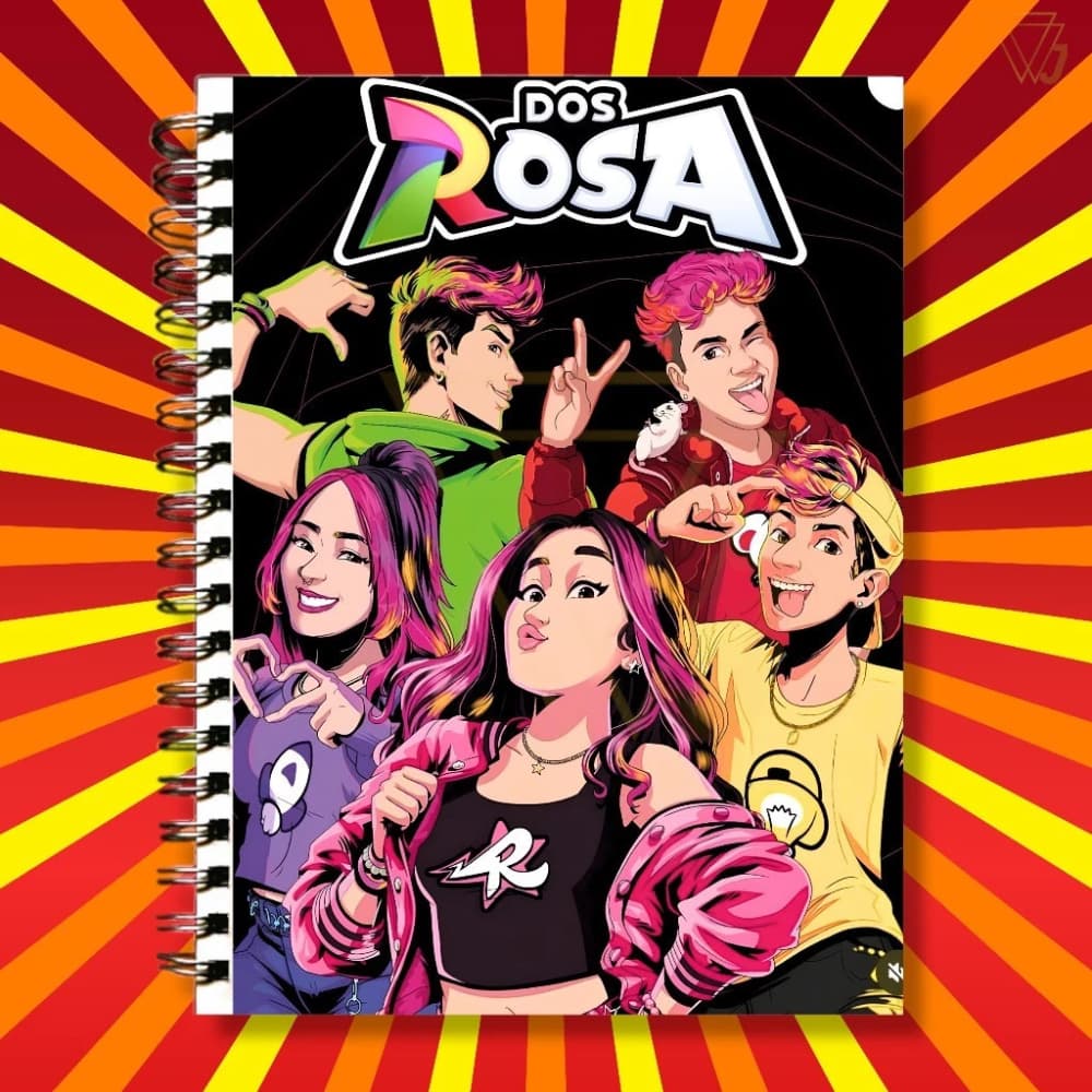 Adesivo Dos Rosas Para Capa de Caderno Emilly Vick Void Leozinho Katlen Top Excelente Qualidade