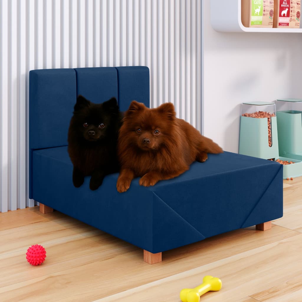 Cama Pet Box Luxo Suede  para Cachorro e Gato 60cm e 80cm Com Cabeceira