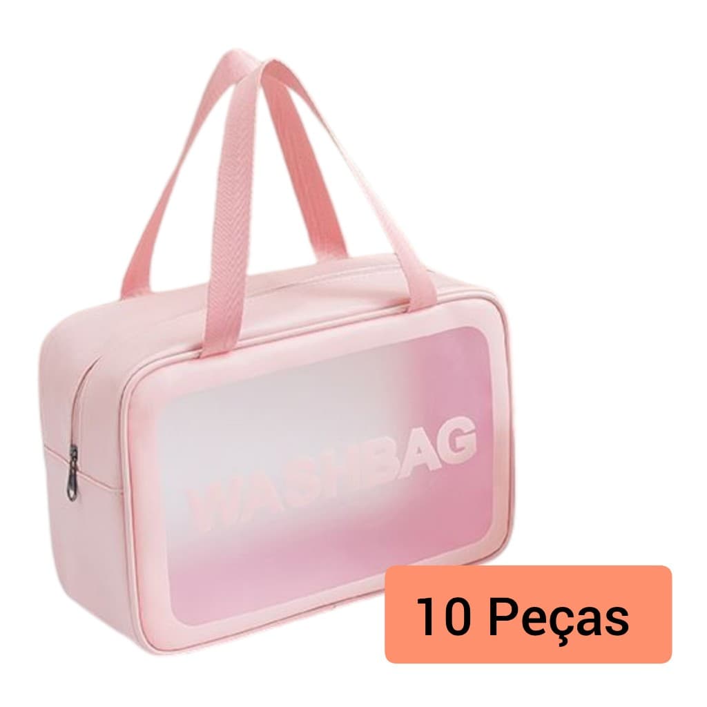 kit 10 peças Bolsa Nécessaire De Maquiagem organizador Bolsa De Feminina presente lembraça casamento