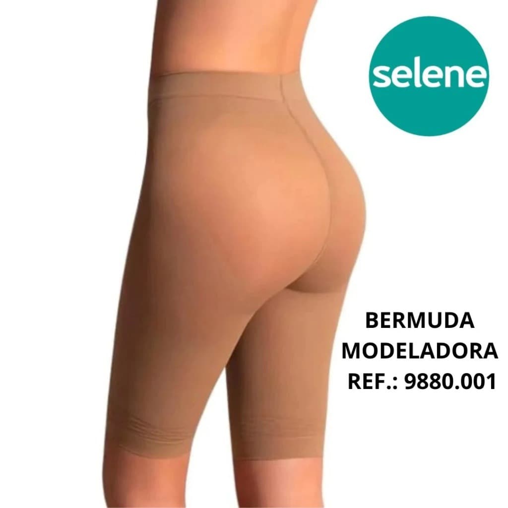 Bermuda Modeladora Elastano Cintura Alta Selene Ref.: 9880.001