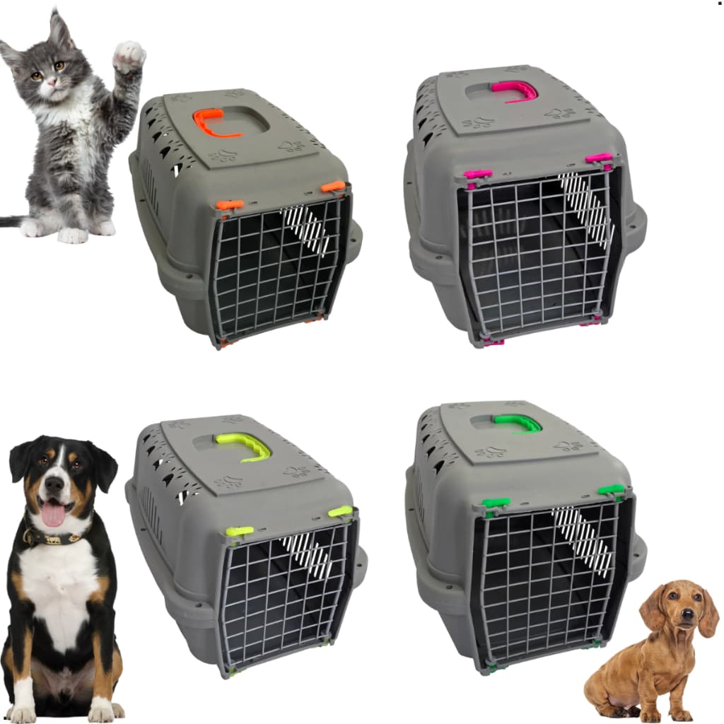 Caixa Transporte Pet Grande Pequena Média Cachorros Cães Gatos Coelhos N1 N2 N3 Portinha de Aço